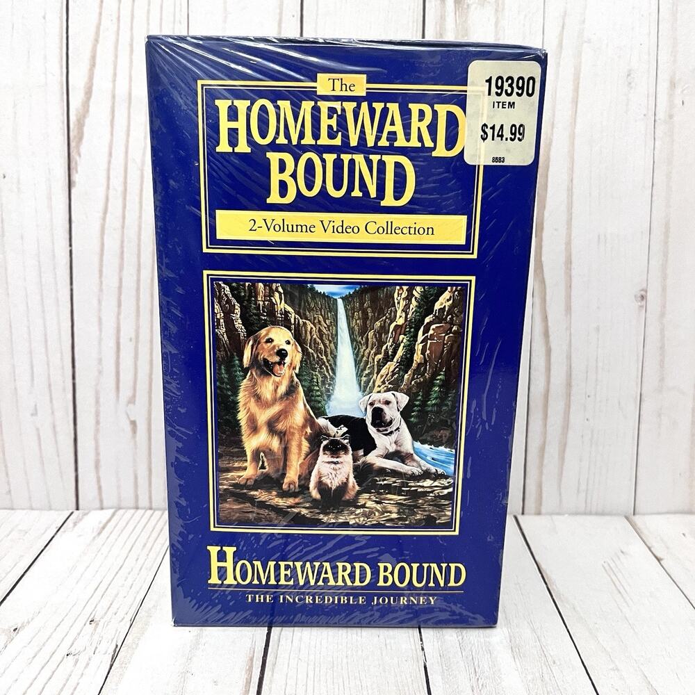 Disney The Homeward Bound 2-Volume VHS Box Set Video Collection Factory Sealed!!